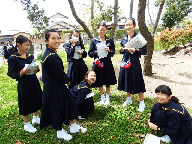 中学１年理科植物観察授業 西遠女子学園公式ブログ